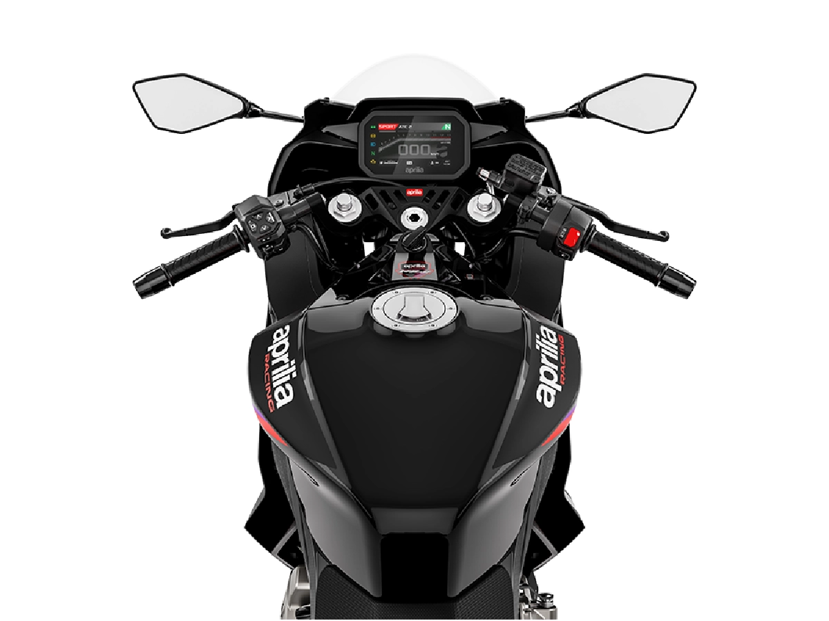 Aprilia RS 457 TFT display and cockpit controls