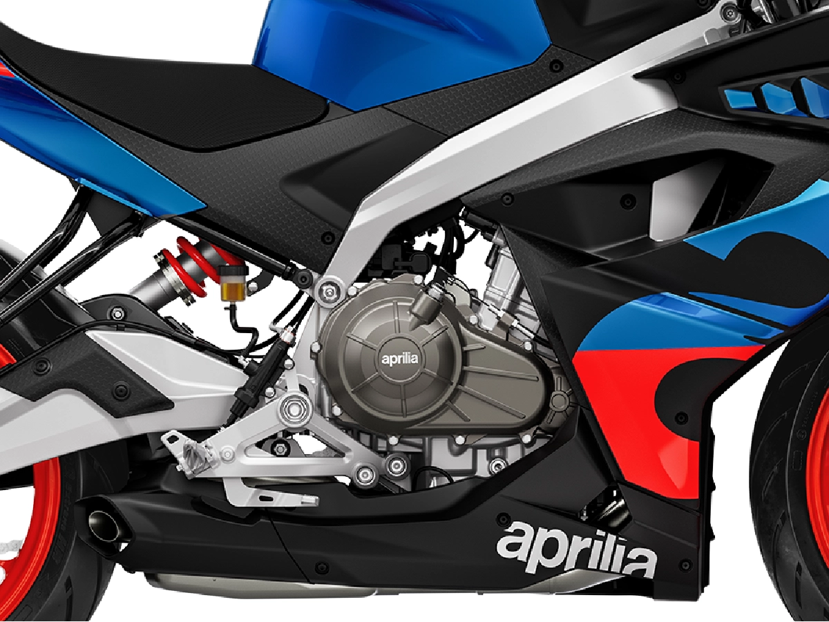 Aprilia RS 457 engine and chassis detail close-up