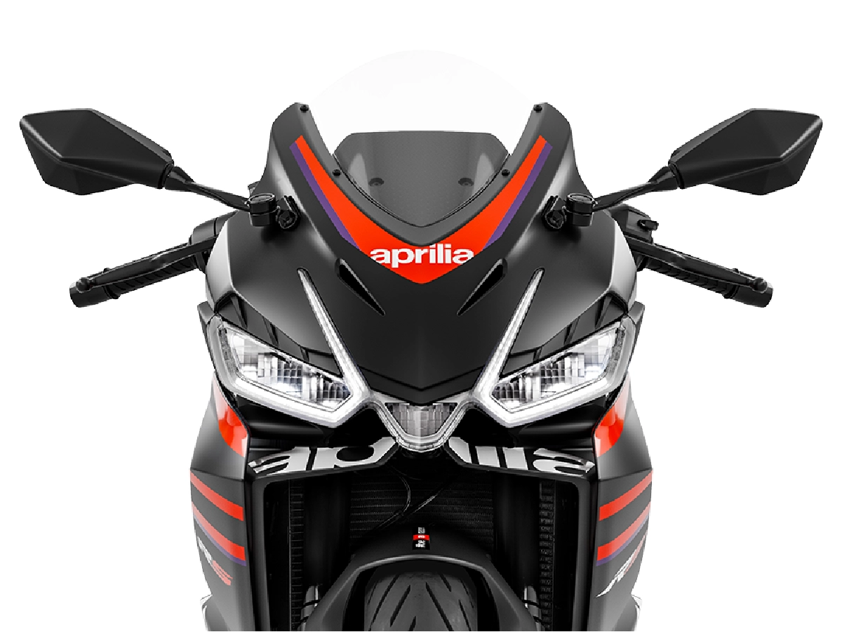 Aprilia RS 457 full LED headlight and front fascia design