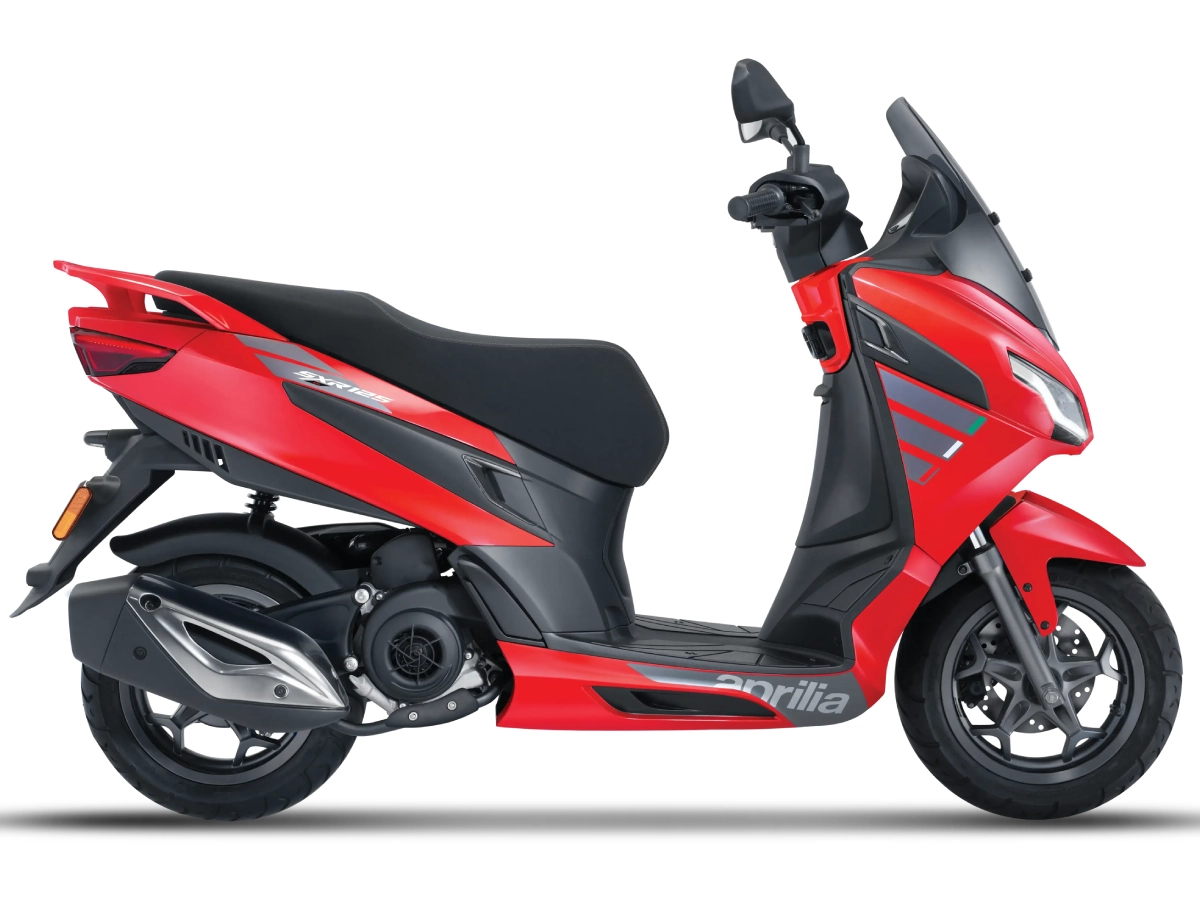 Aprilia SXR 125 Power Red colour option scooter