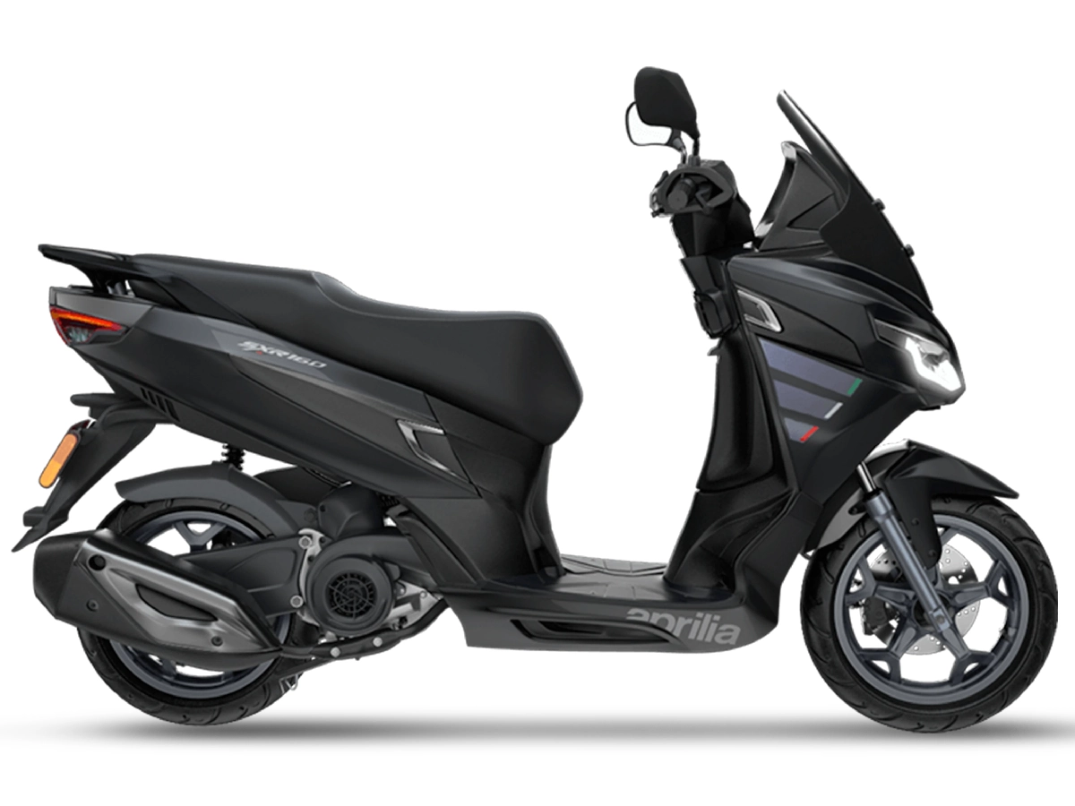 Aprilia SXR 160 Enigma Black colour variant scooter