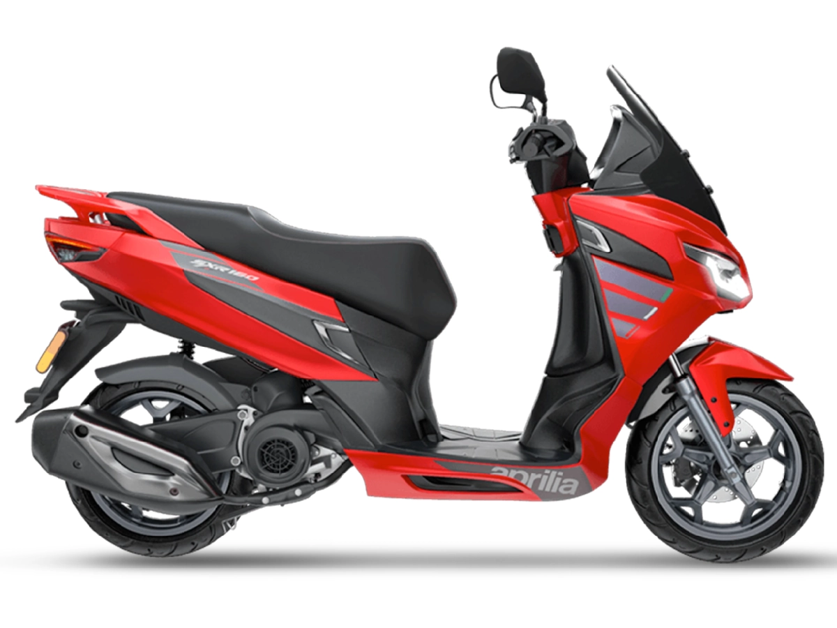 Aprilia SXR 160 Power Red colour option scooter