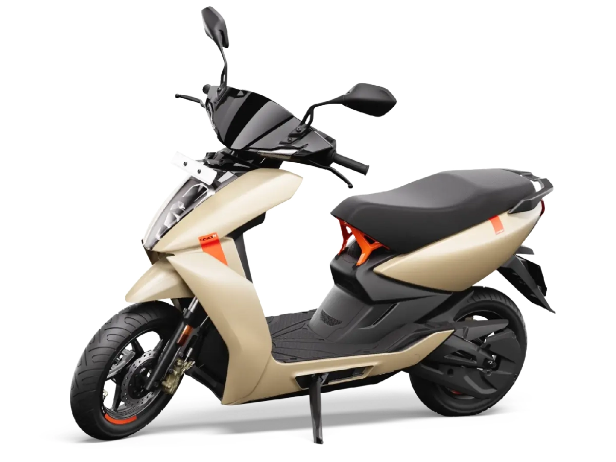 Ather 450 electric scooter in Hyper Sand colour option