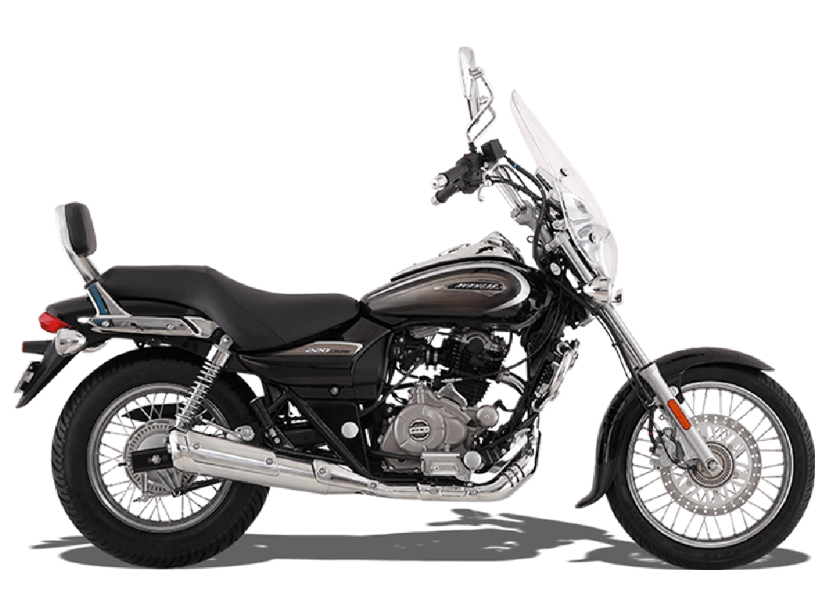 Bajaj Avenger Cruise 220 in Auburn Black colour side profile