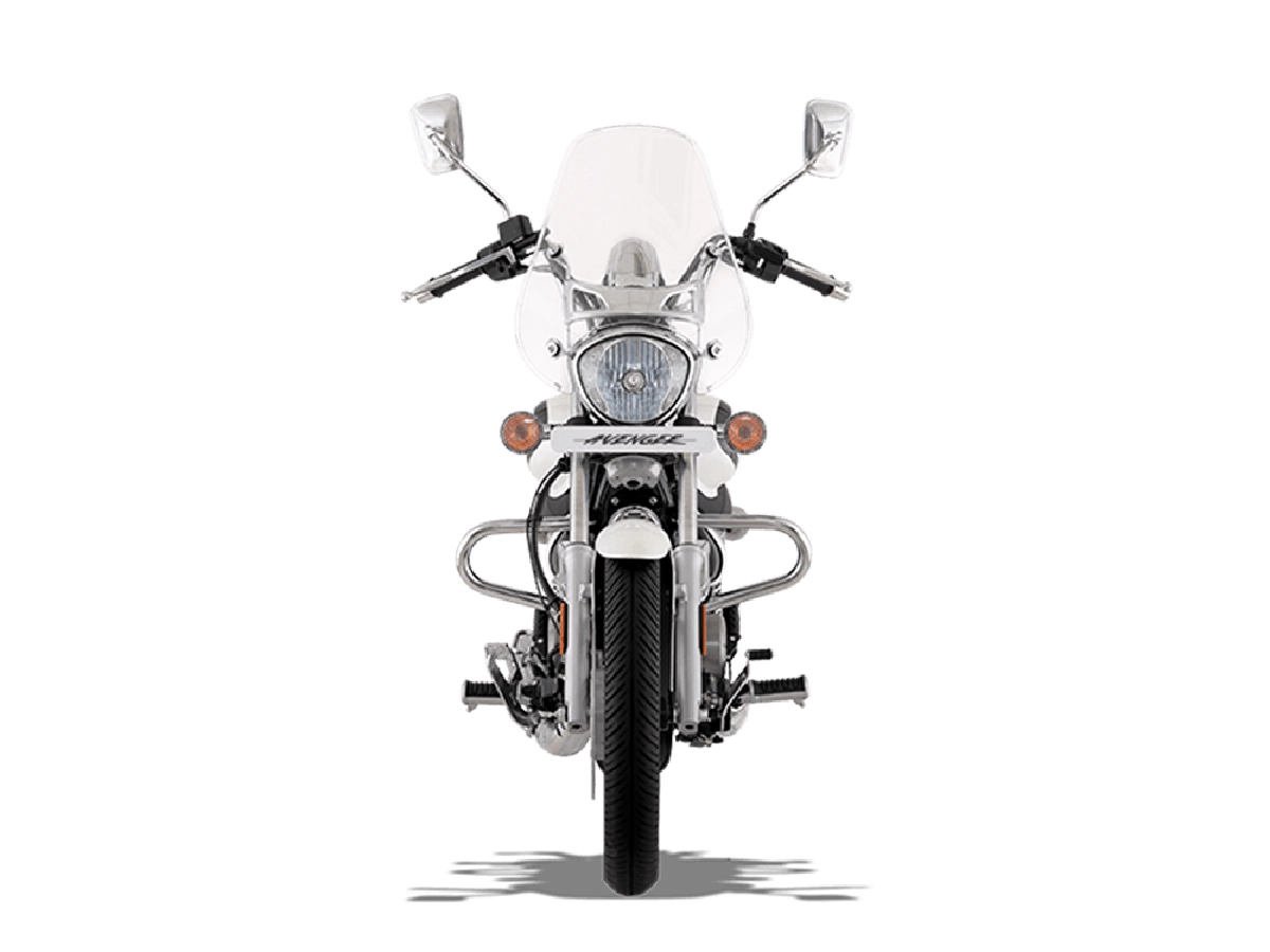 Front view of Bajaj Avenger Cruise 220 motorcycle