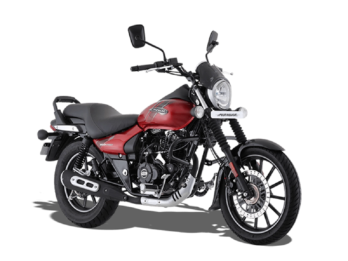 Bajaj Avenger Street 160 red colour three quarter profile