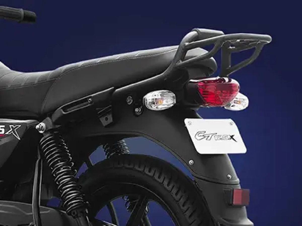 Rear close-up of Bajaj CT 125X tail section