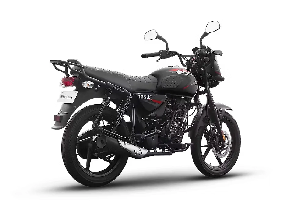 Rear three quarter view of Bajaj CT 125X