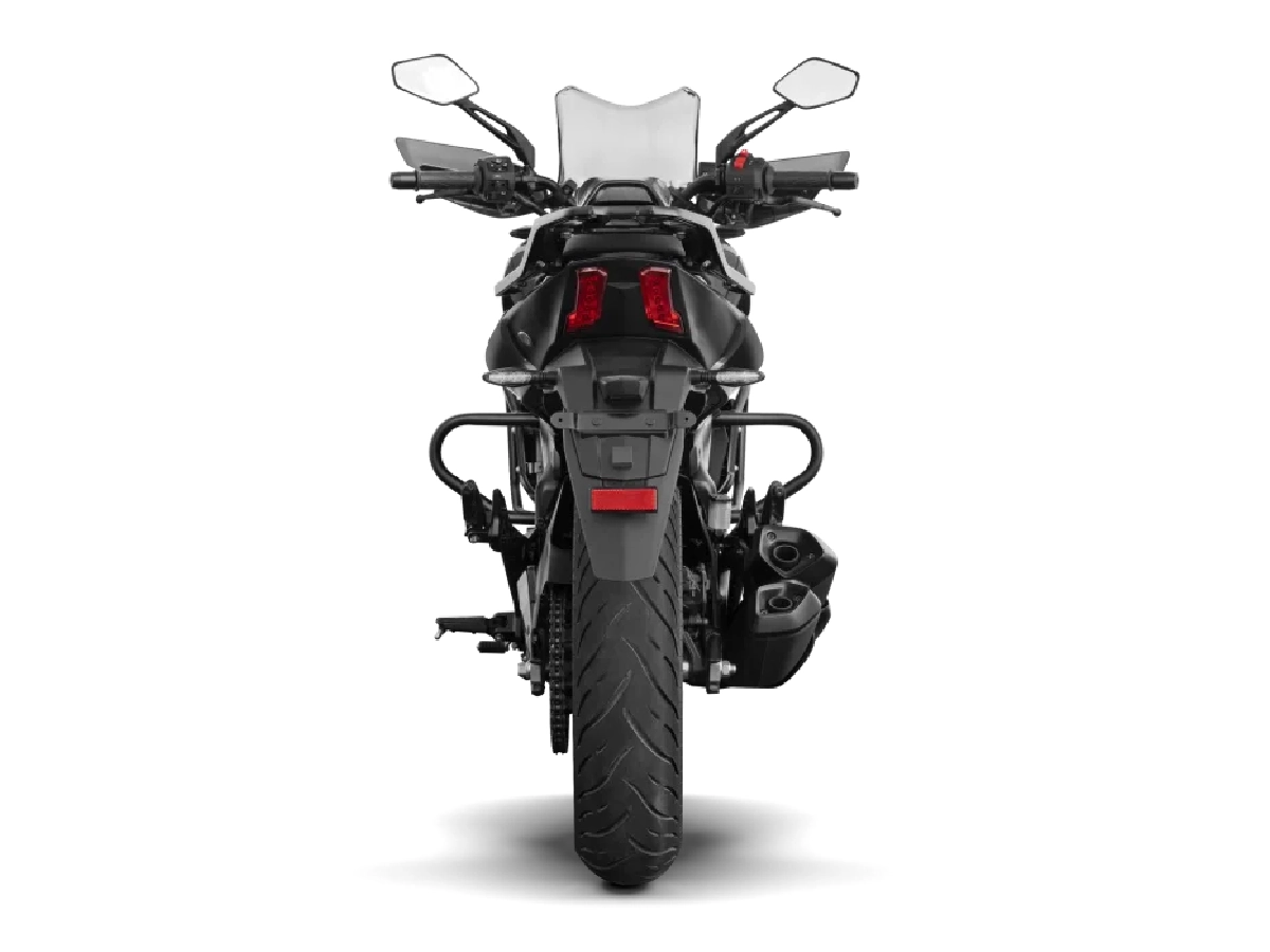 Rear view of Bajaj Dominar 400 with LED tail lamps