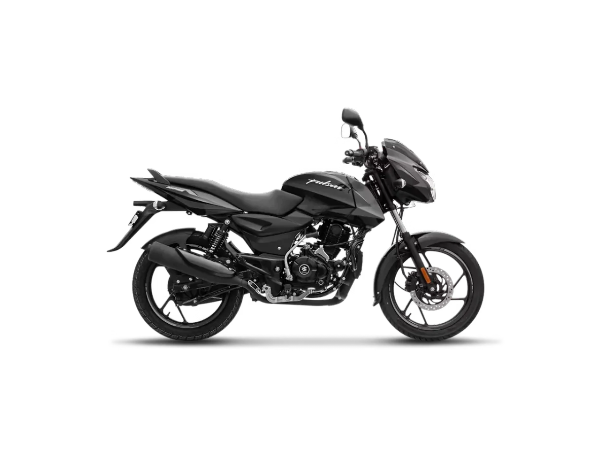 Bajaj Pulsar 125 in Black Dark Grey colour - side profile