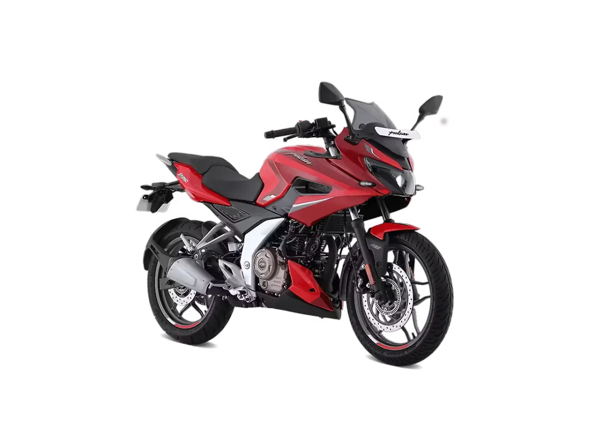 Bajaj Pulsar F250 in Racing Red colour - side profile