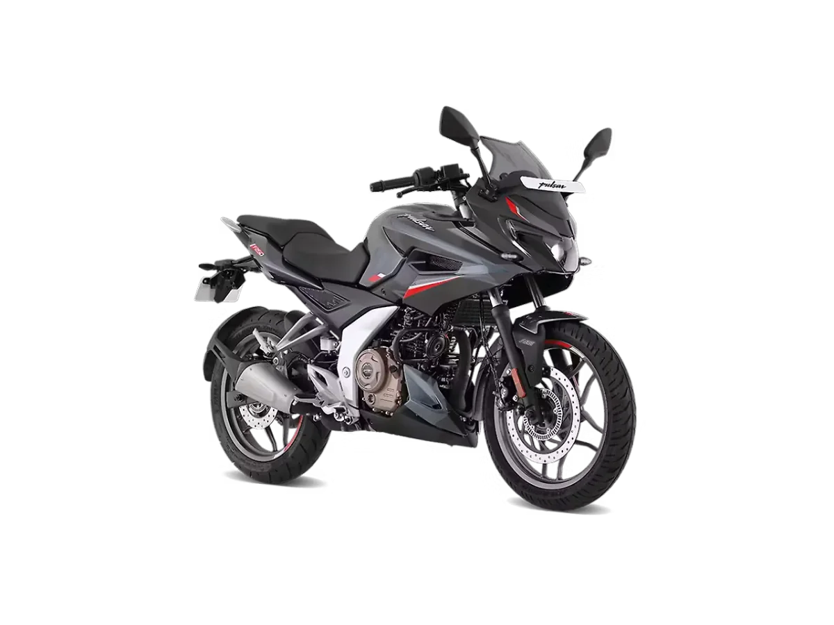 Bajaj Pulsar F250 in Techno Grey colour - side profile
