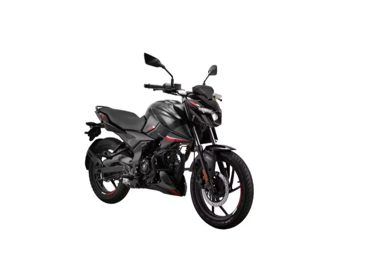 Bajaj Pulsar N150 in Ebony Black colour - side profile