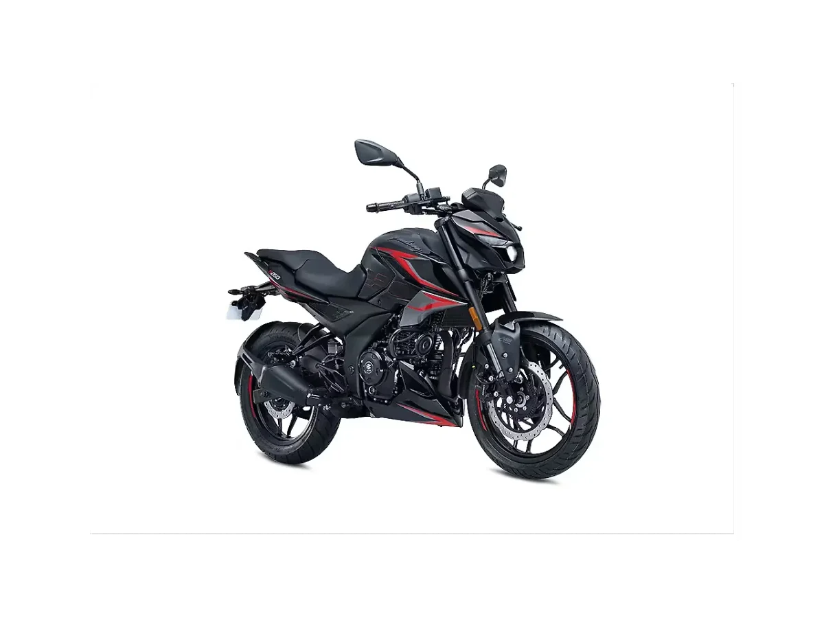 Bajaj Pulsar N250 in Brooklyn Black colour - side profile