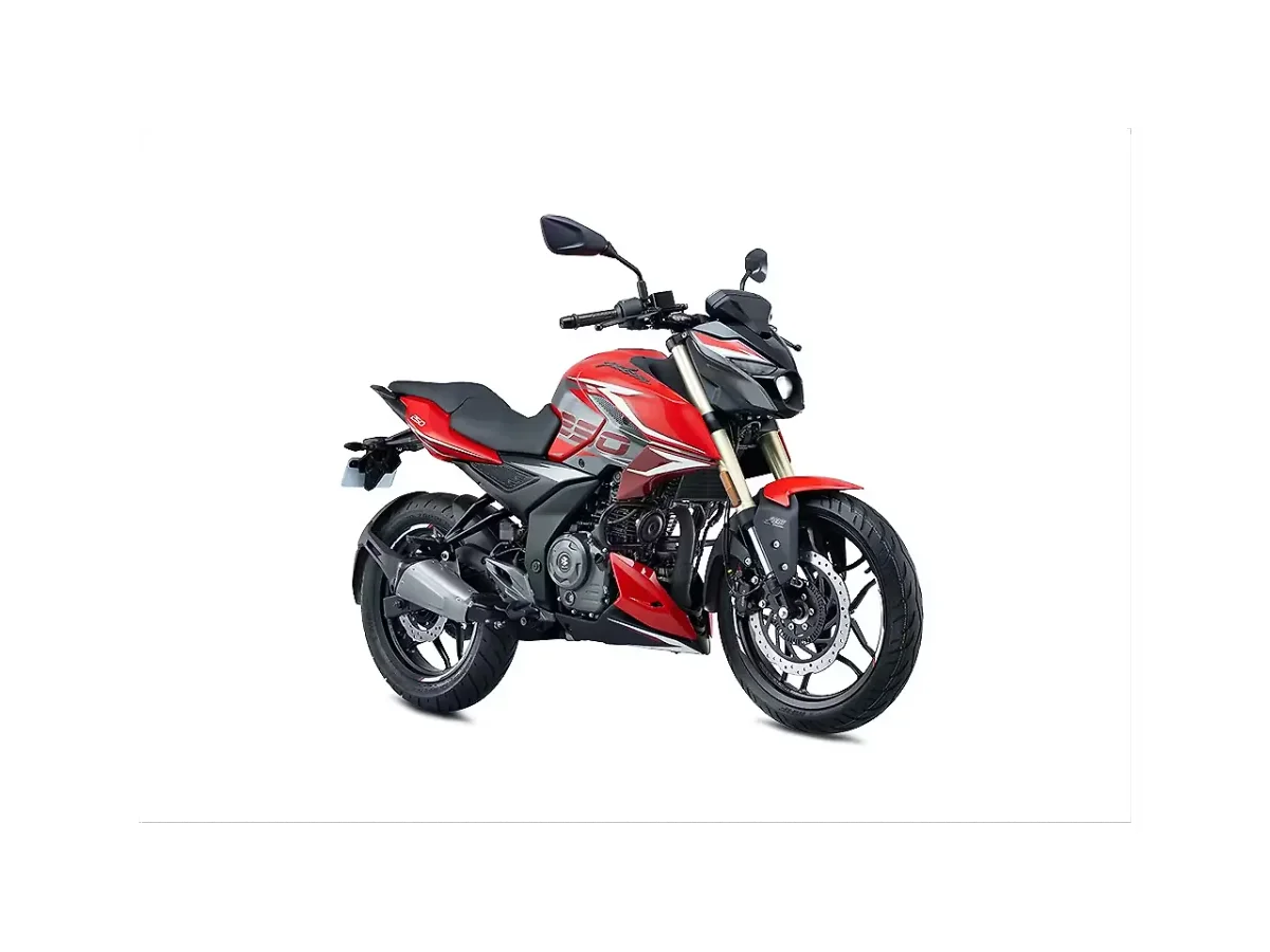Bajaj Pulsar N250 in Glossy Racing Red colour - side profile