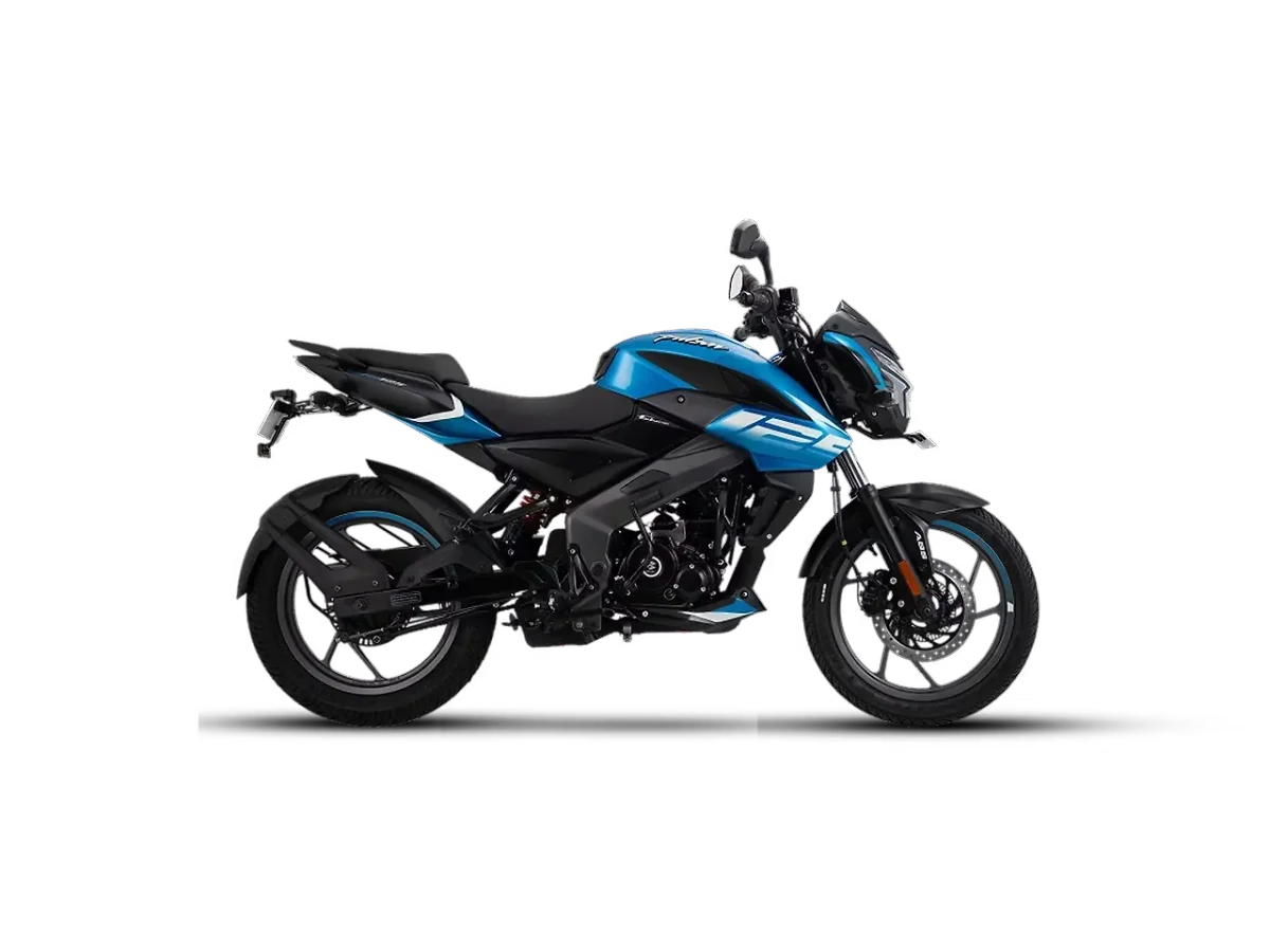 Bajaj Pulsar NS125 in Beach Blue colour - side profile