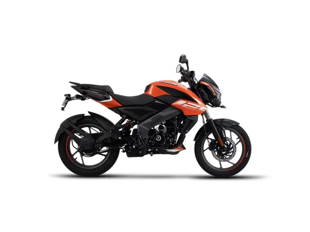 Bajaj Pulsar NS125 in Fiery Orange colour - side profile