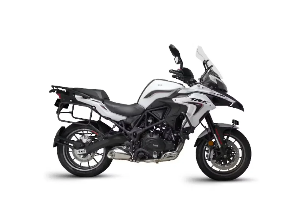 Benelli TRK 502 in White colour - side profile