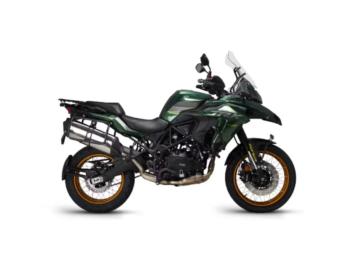 Benelli TRK 502X in Green colour - side profile