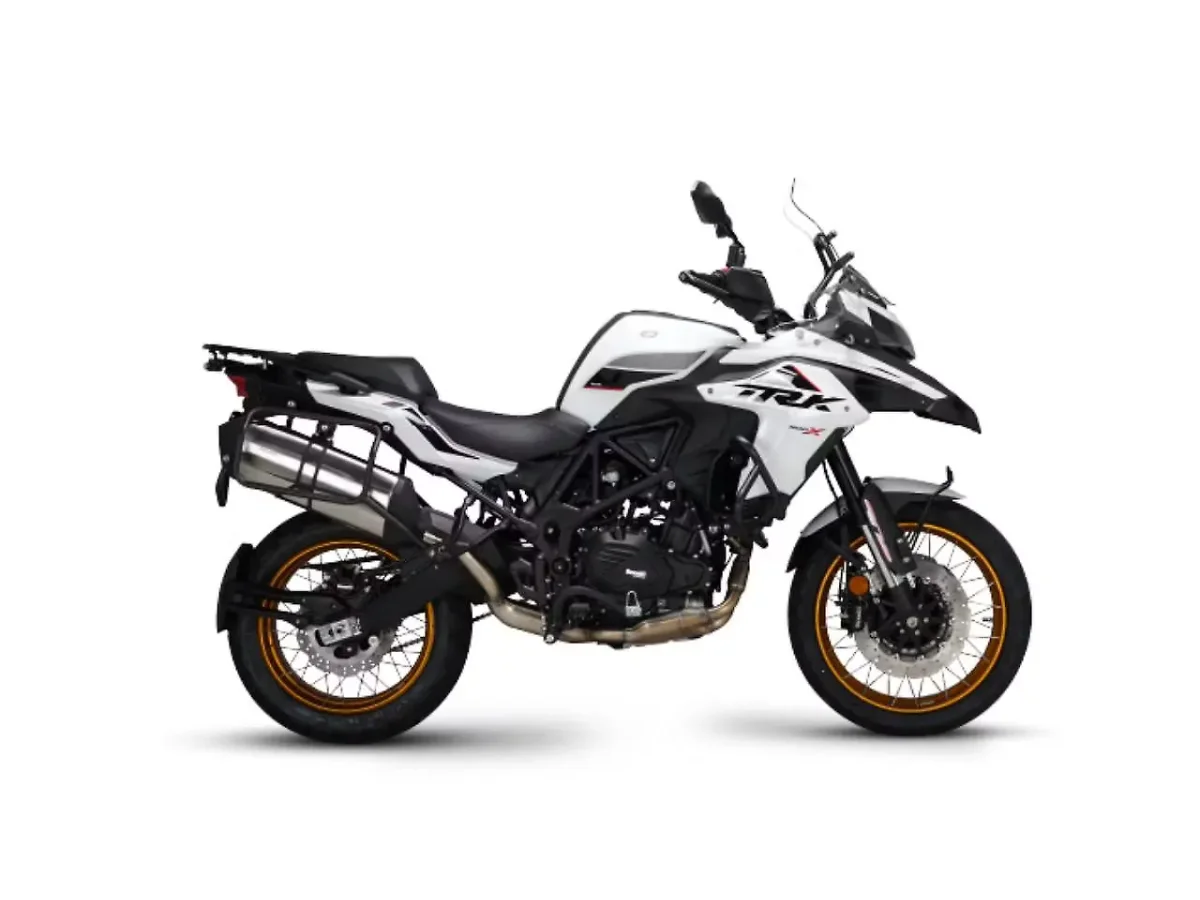 Benelli TRK 502X in White colour - side profile