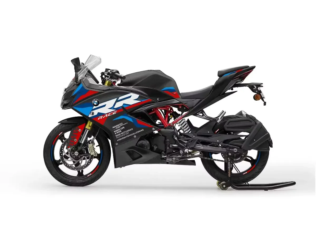 BMW G310 RR in Cosmic Black (LE) colour - side profile