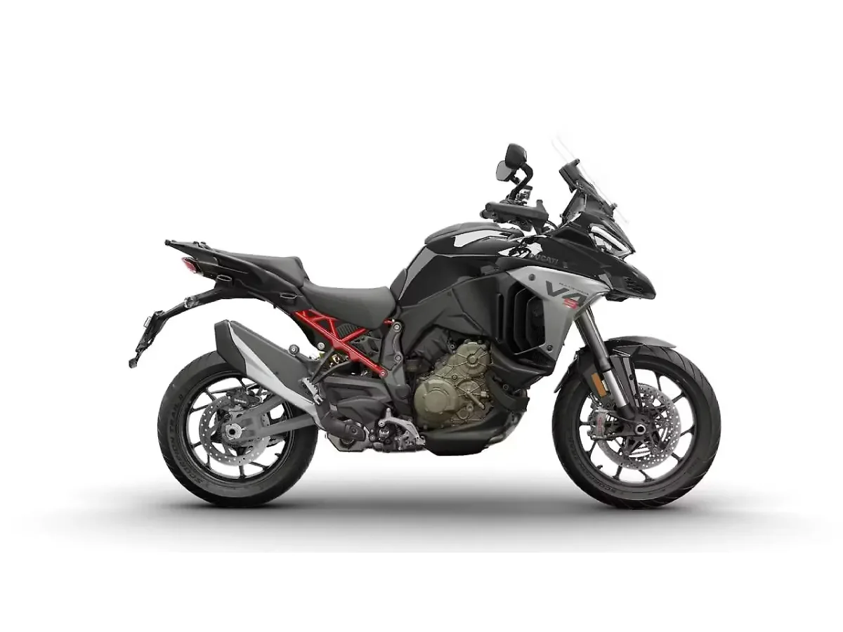 Ducati Multistrada V4 in Thrilling Black colour - side profile