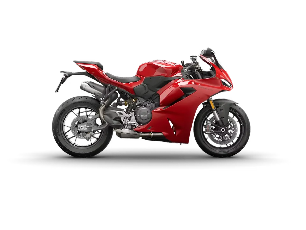 Ducati Panigale V2 in Ducati Red colour - side profile
