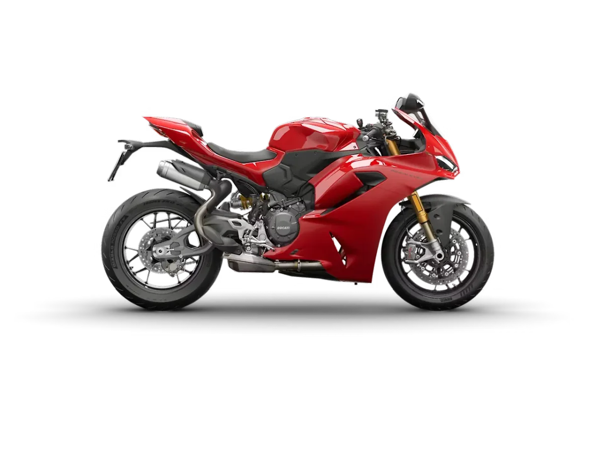 Ducati Panigale V2 in S - Ducati Red colour - side profile