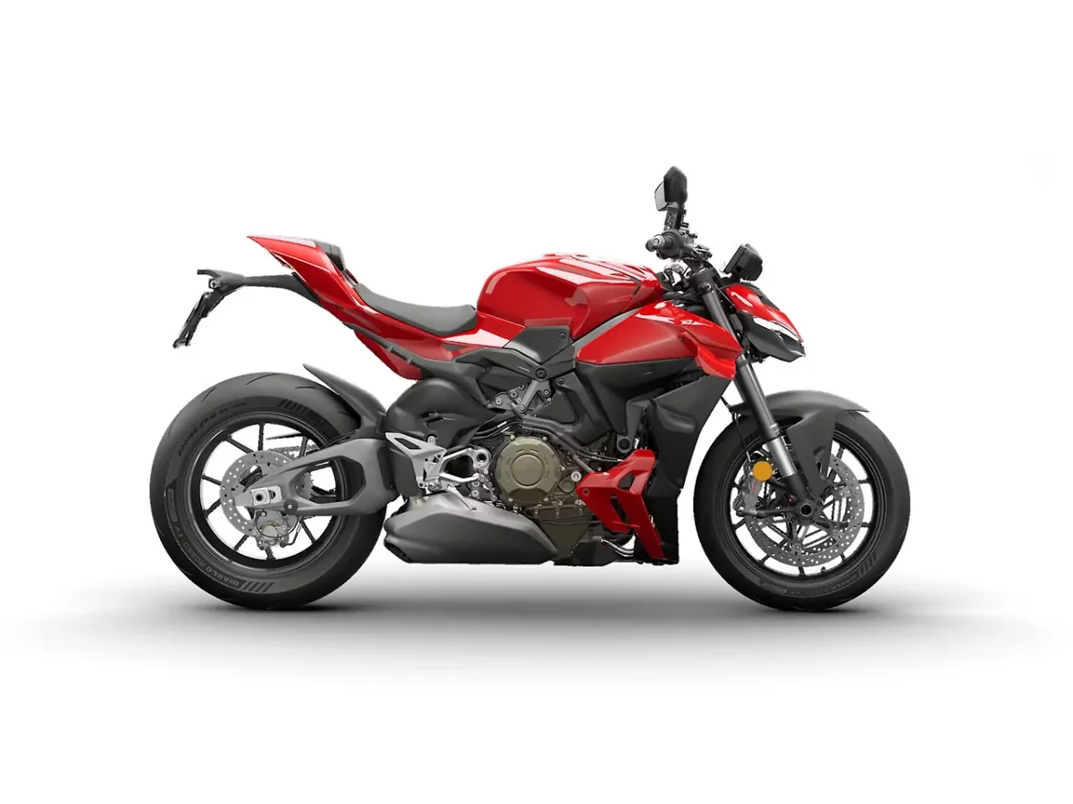 Ducati Streetfighter V4 in Red colour - side profile
