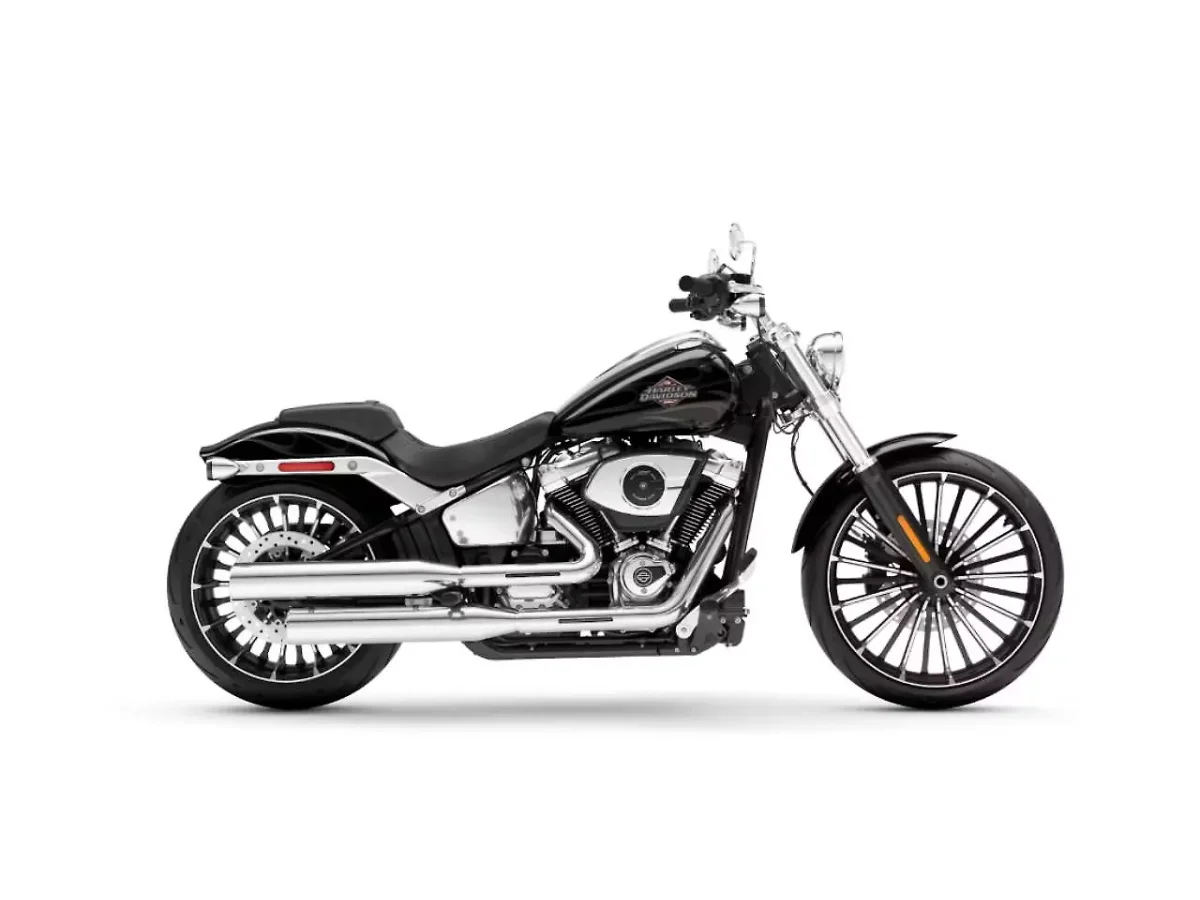 Harley-Davidson Breakout in Midnight Firestorm colour - side profile