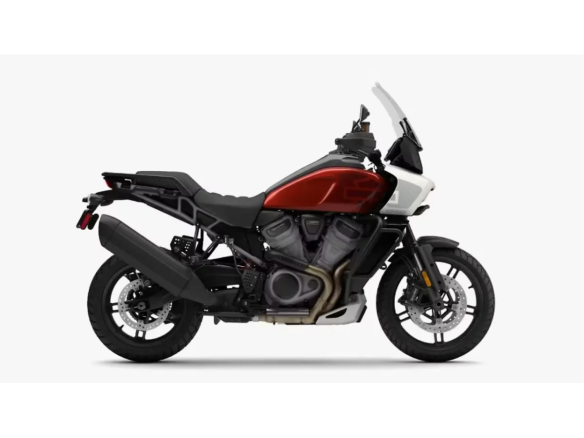 Harley-Davidson Pan America 1250 Special in Red Rock/Birch White colour - side profile