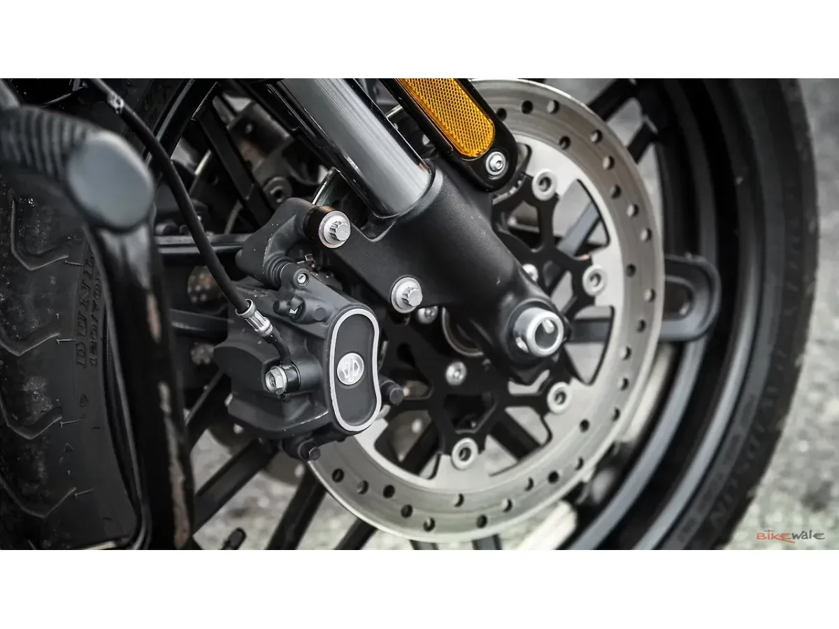 Harley-Davidson Roadster front brake disc and caliper