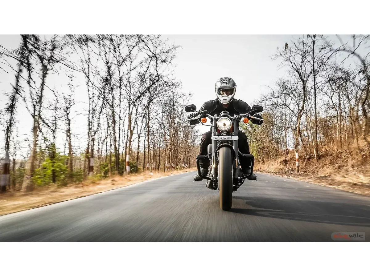 Harley-Davidson Roadster front riding view