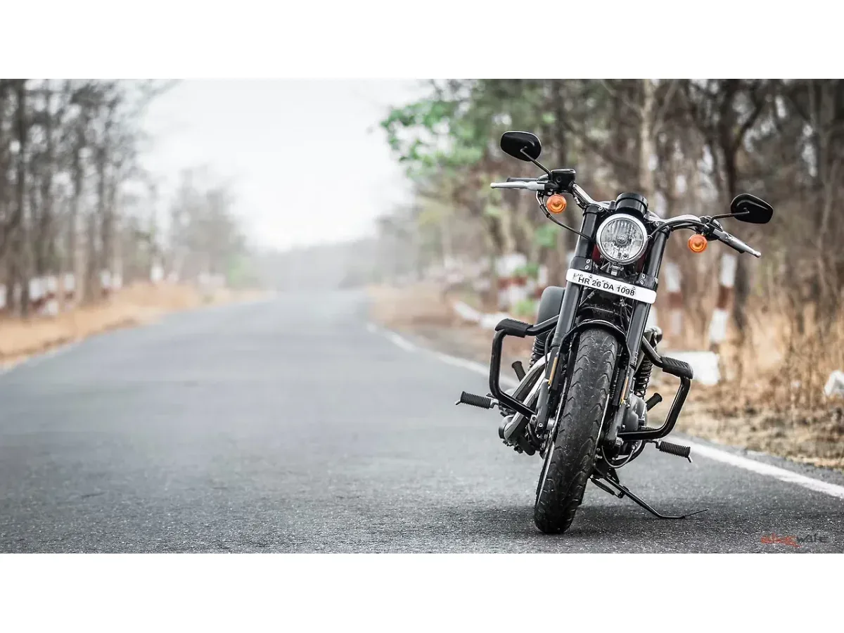 Harley-Davidson Roadster front view on road