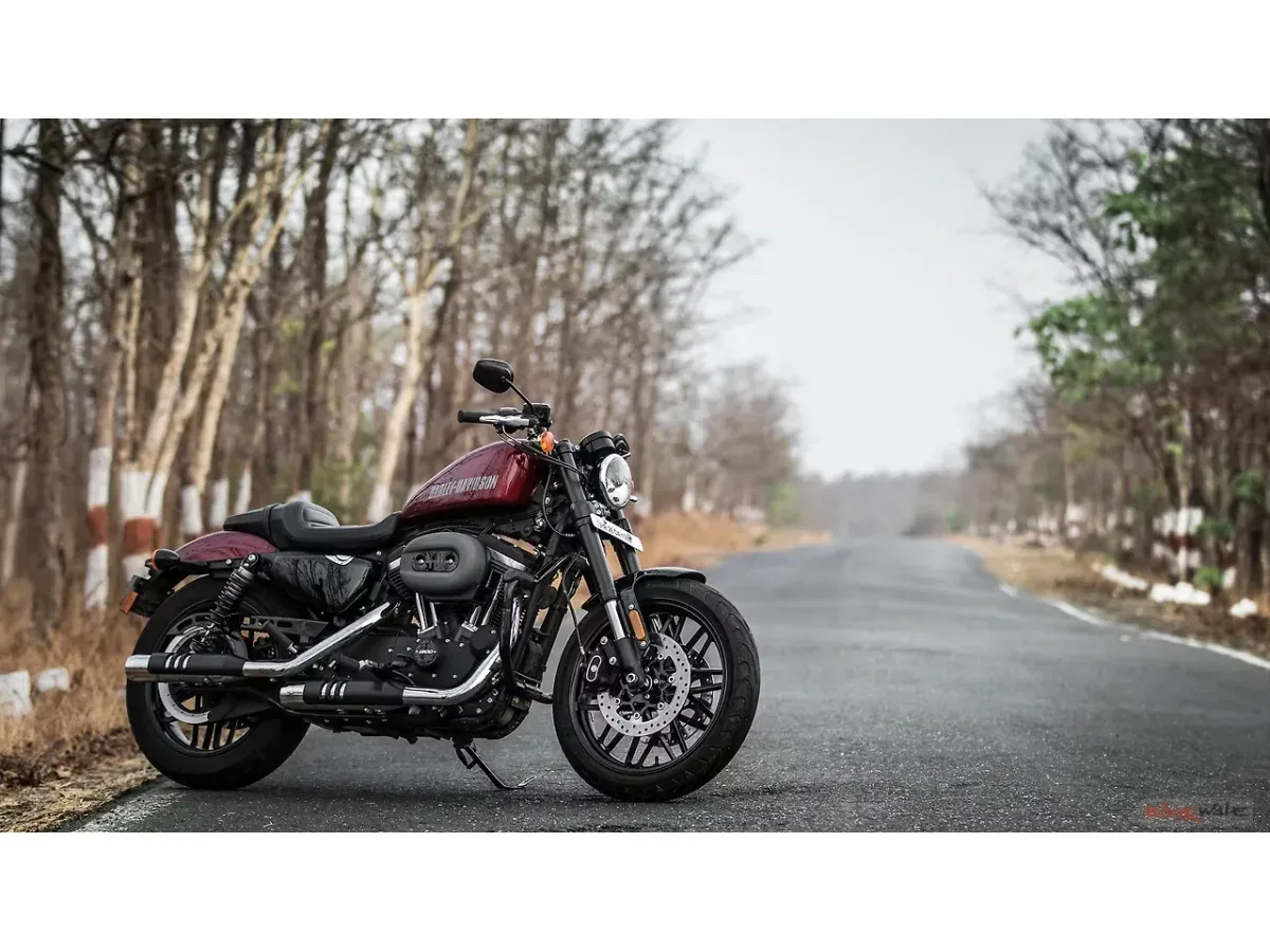 Harley-Davidson Roadster side view on road