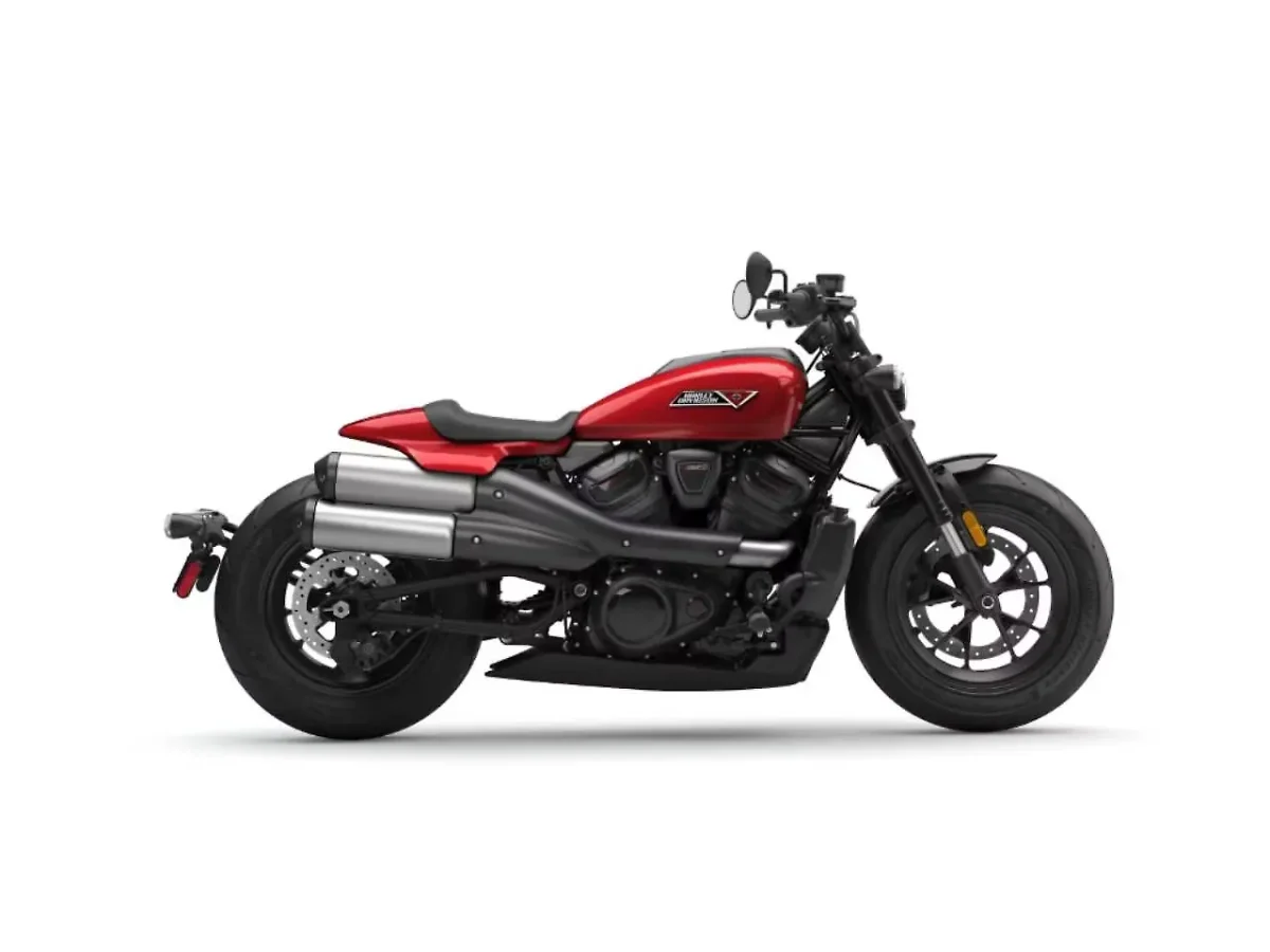 Harley-Davidson Sportster S in Brilliant Red side profile