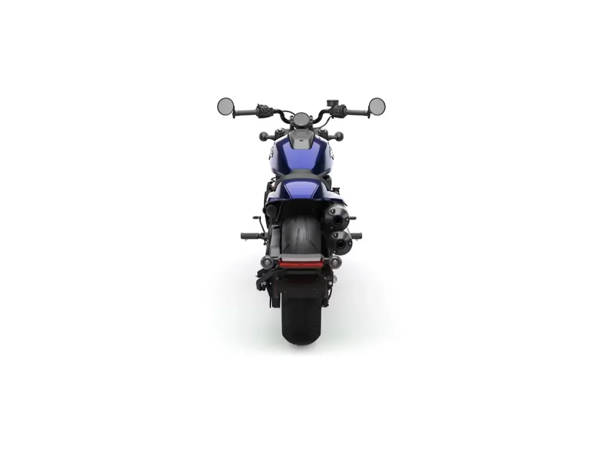 Rear view of Harley-Davidson Sportster S motorcycle