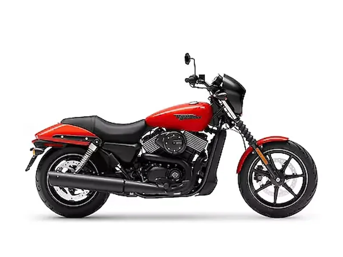 Left side profile of Harley-Davidson Street 750 motorcycle