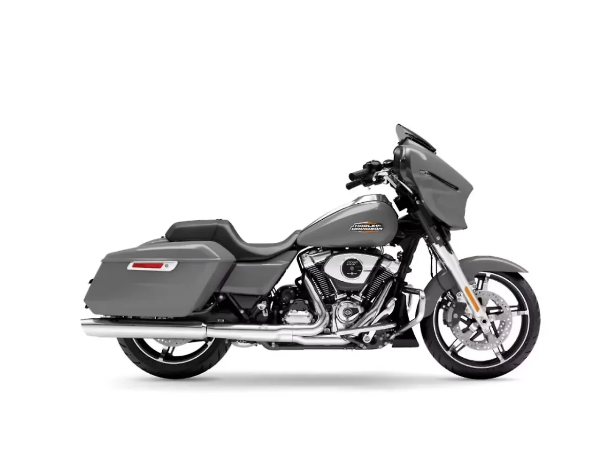 Harley-Davidson Street Glide Billiard Gray motorcycle side profile