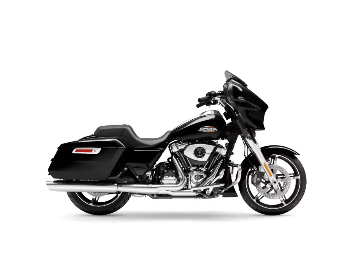 Harley-Davidson Street Glide Vivid Black motorcycle side profile