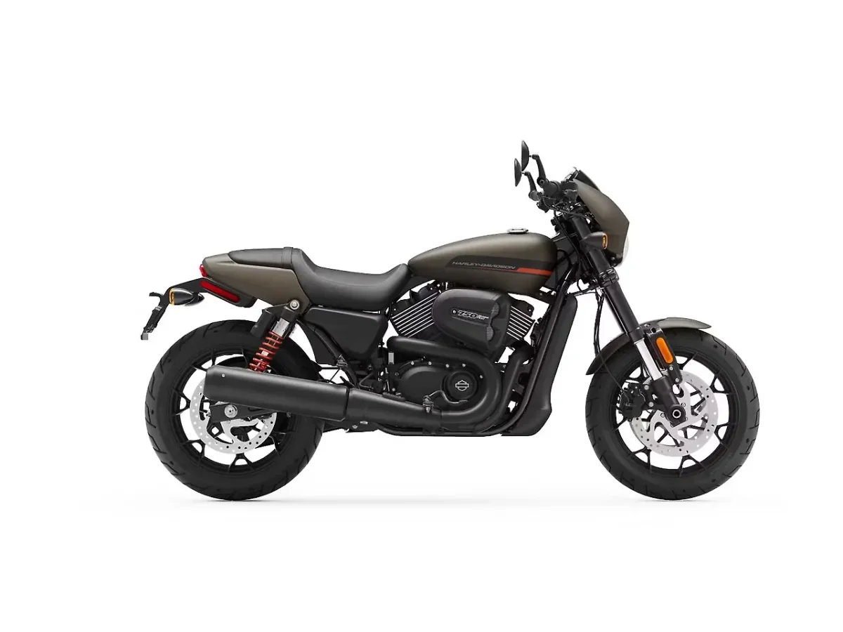 Harley-Davidson Street Rod River Rock Gray Denim motorcycle side profile