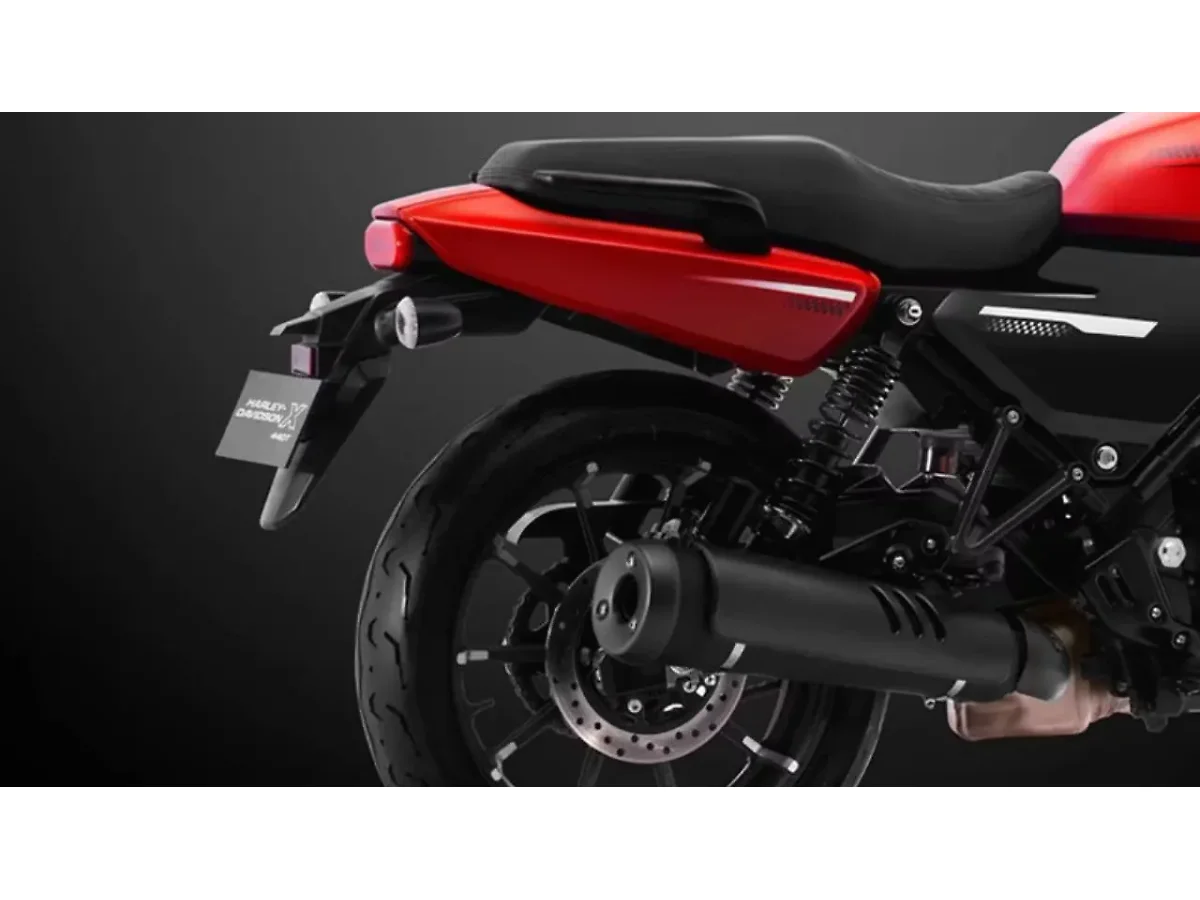 Harley-Davidson X440 seat and rear section close-up view