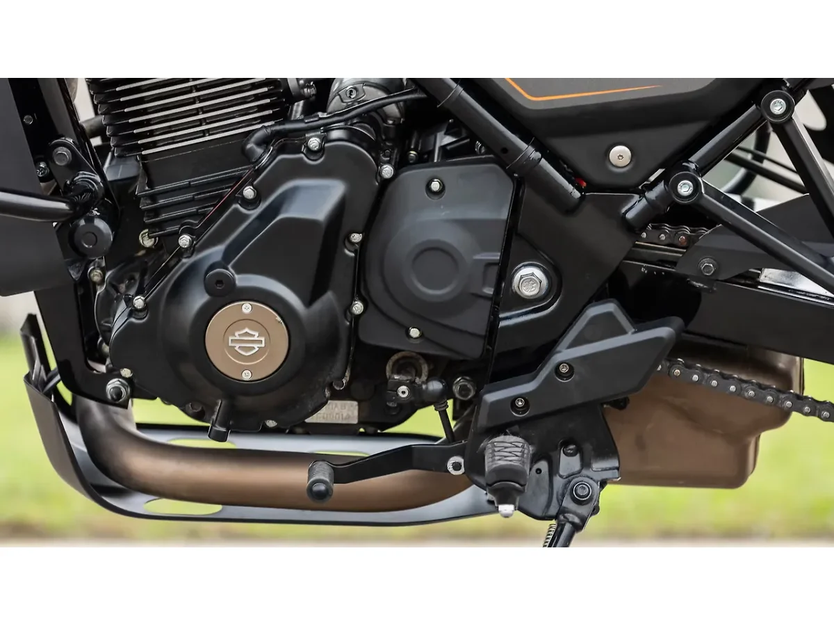 Harley-Davidson X440 engine heat guard and lower engine section