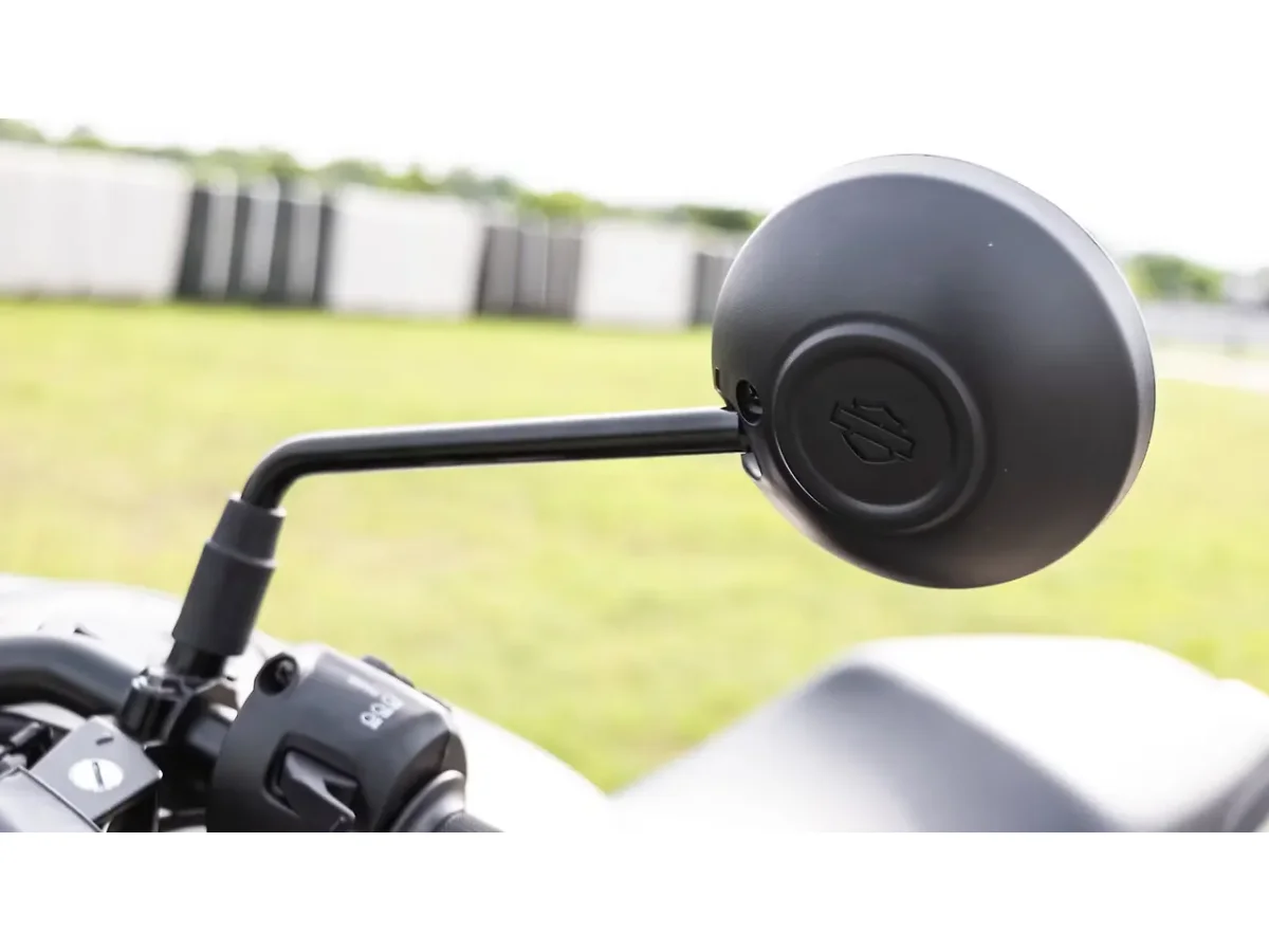 Harley-Davidson X440 rear-view mirror close-up