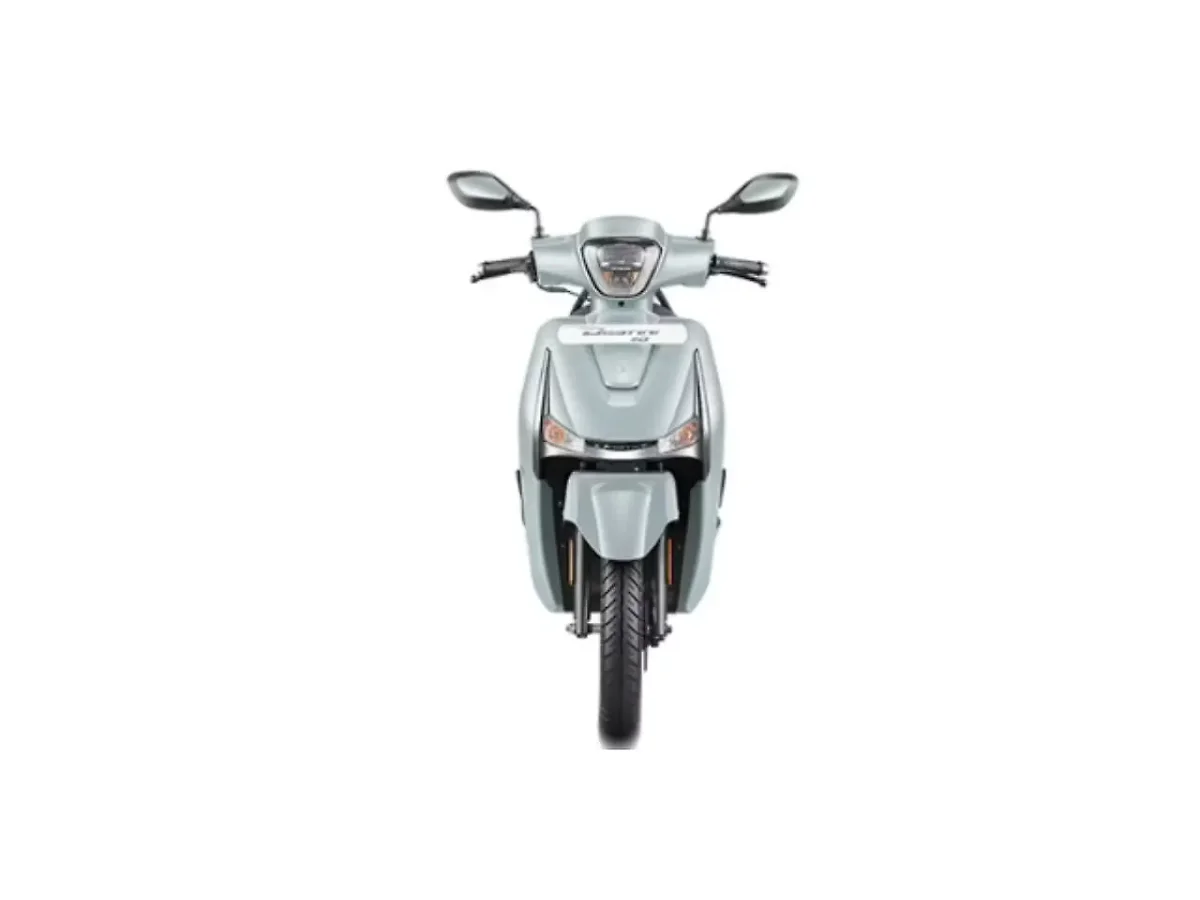 Hero Destini 110 scooter front view in Aqua Grey color