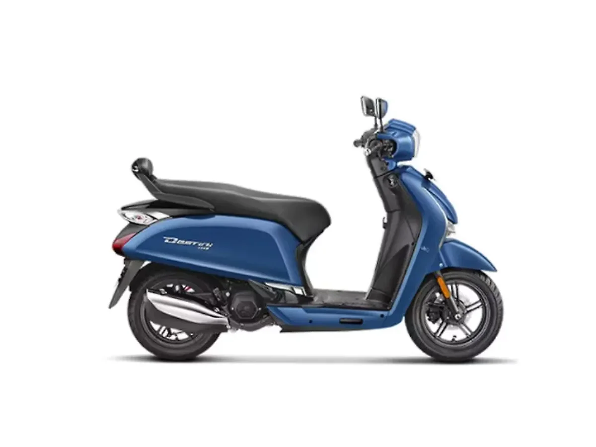 Hero Destini 110 ZX Nexus Blue scooter side profile