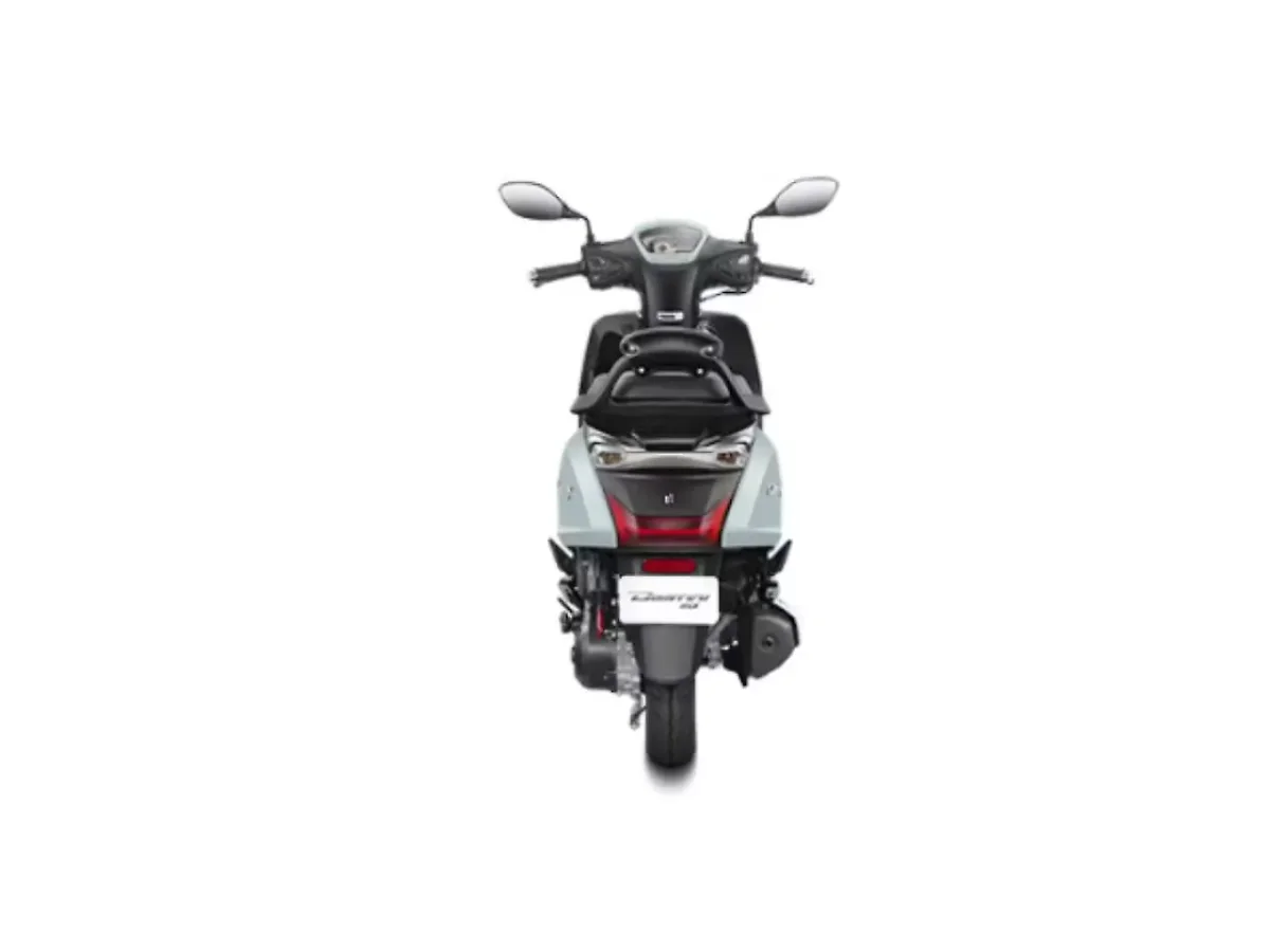 Hero Destini 110 scooter rear view in Aqua Grey color