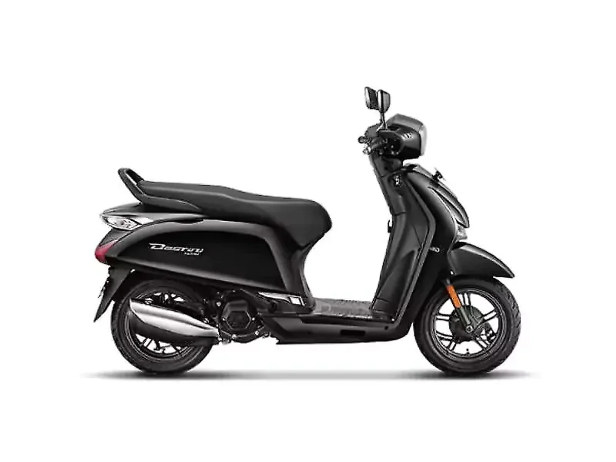 Hero Destini 125 Regal Black scooter side profile
