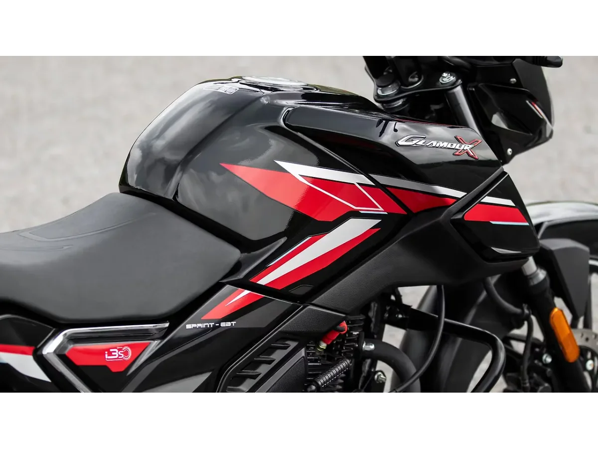 Hero Glamour X 125 fuel tank graphics and branding decal
