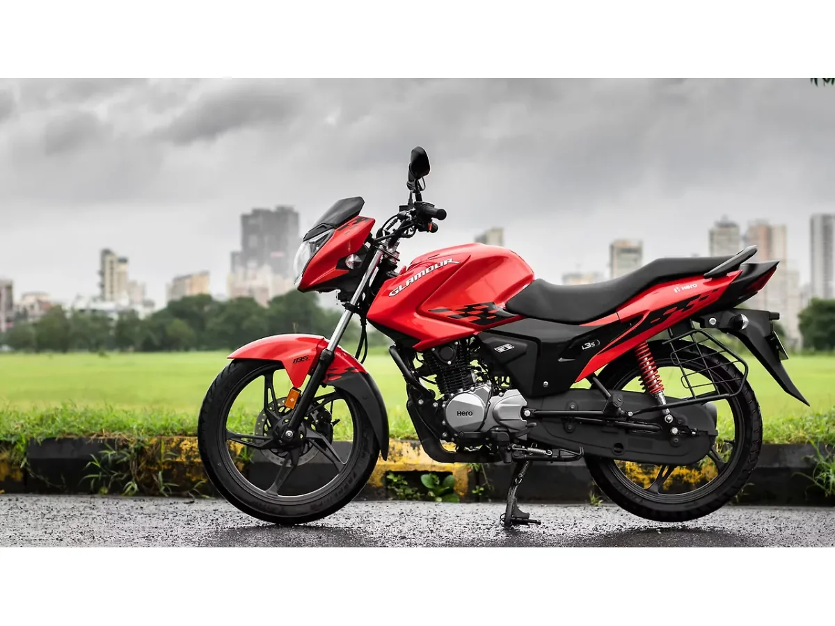 Hero Glamour motorcycle left side profile